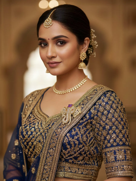 Victorian Polish Elephant Brooch with Doublet Moissanite Polki