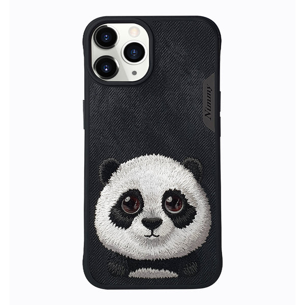 Nimmy 3D Embroided Panda Back Case for iPhone 15 Series