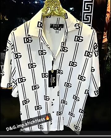 Premium Striped  Design With Logo  Hawaii Shirt