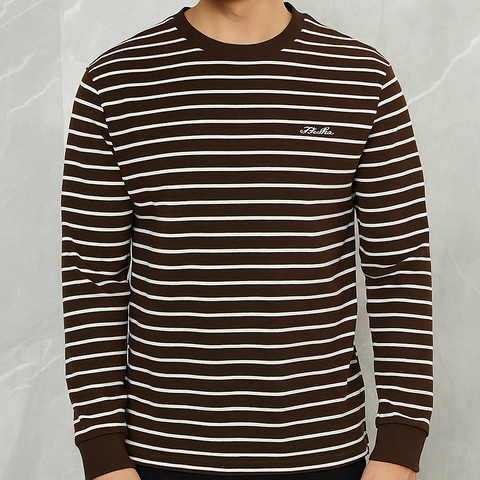 Classic Striped Crewneck Pullover