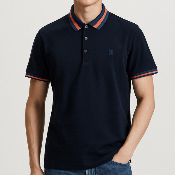 Premium Contrasting Polo Collar T-shirt