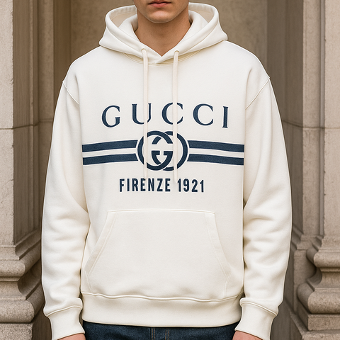 Premium  Printed Cotton Hooded Sweatshirt