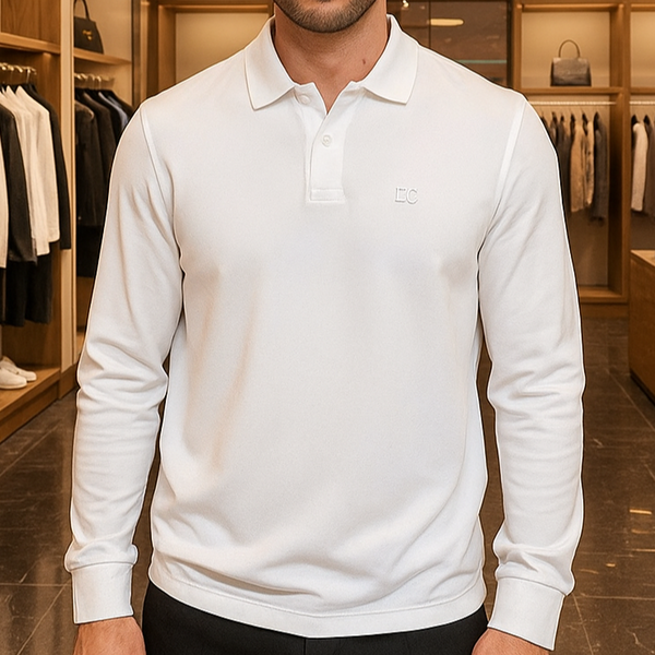 Premium  Long-Sleeve Polo Shirt