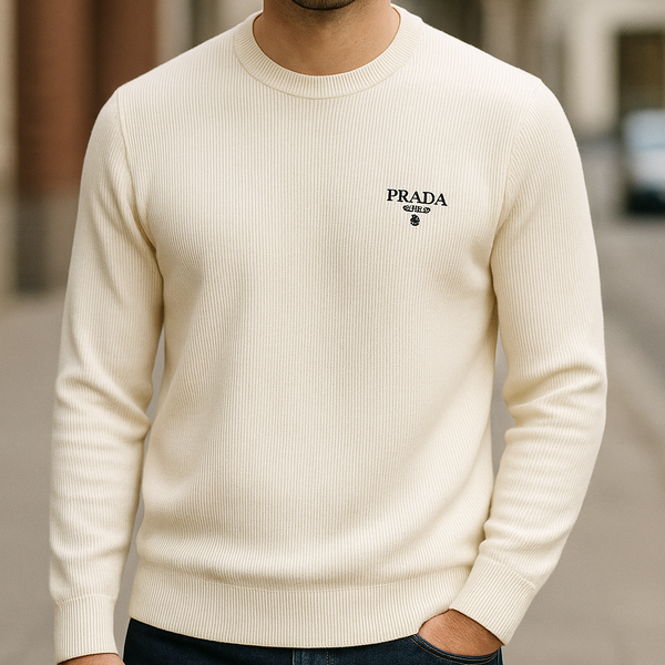 Sleek Design Pullover With Logo Print