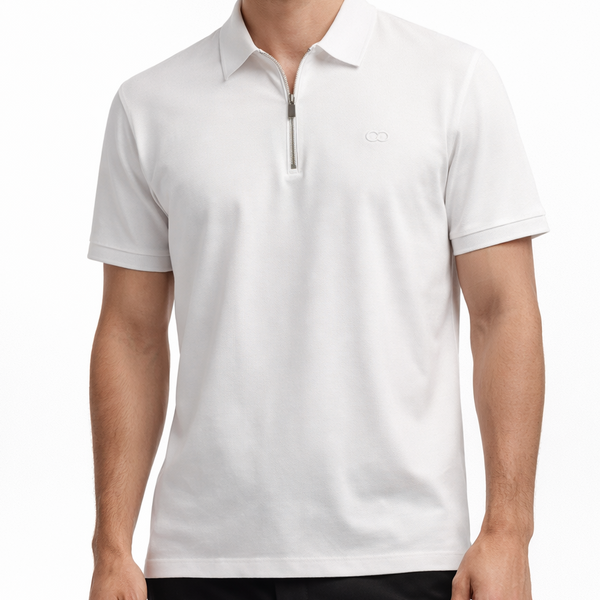 Classic White Premium Polo T-Shirt