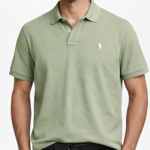Premium Mint Green Polo T-Shirt for Men Soft Comfort & Smart Casual Style