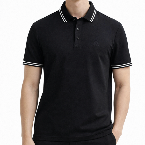 Classic Black Premium Polo T-Shirt for Men