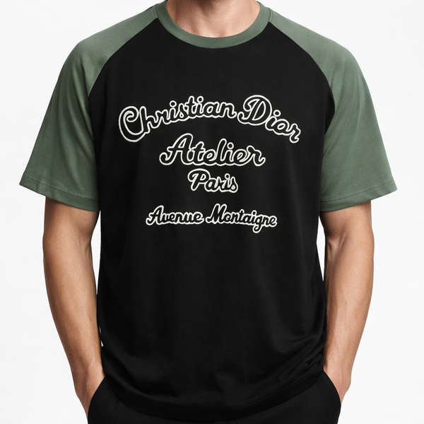 Premium Black Raglan T-Shirt for Men
