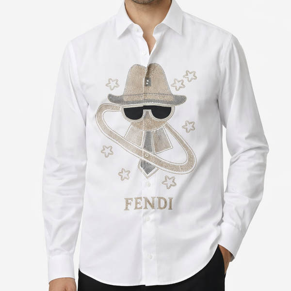 Luxury White Stone  ork  Premium Shirt for Men