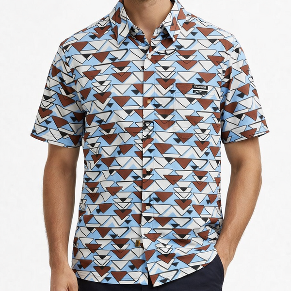 Trendy Geometric Print Premium Casual Shirt for Men