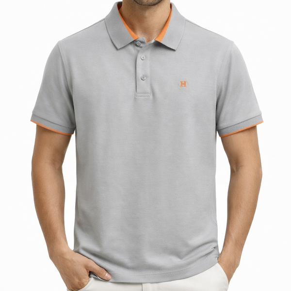 Premium Grey Luxury Polo T-Shirt for Men
