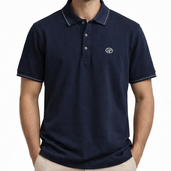 Premium Navy Blue Polo T-Shirt for Men