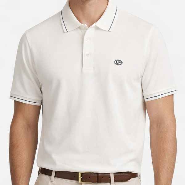 Premium Men’s Cream  Polo T-Shirt Classic Elegant Comfort Fit