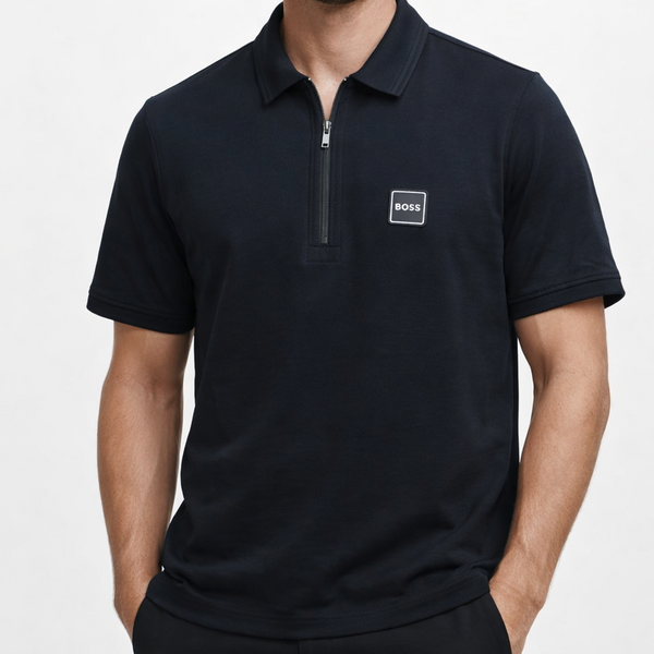 Premium  Zip-Up Polo T-Shirt – Stylish Designer Casual Wear for Men