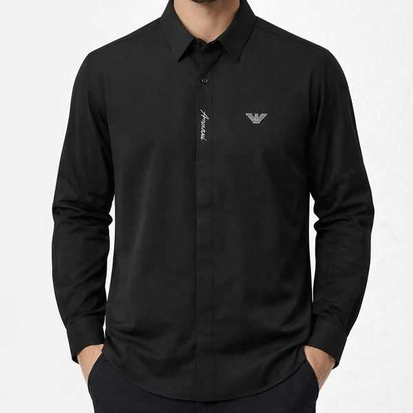 Luxury Black Designer Formal Shirt for Men