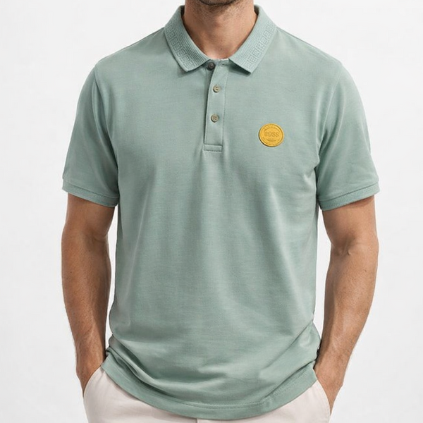 Men's Premium Sage Green Polo T-Shirt – Luxury Casual Regualr Fit