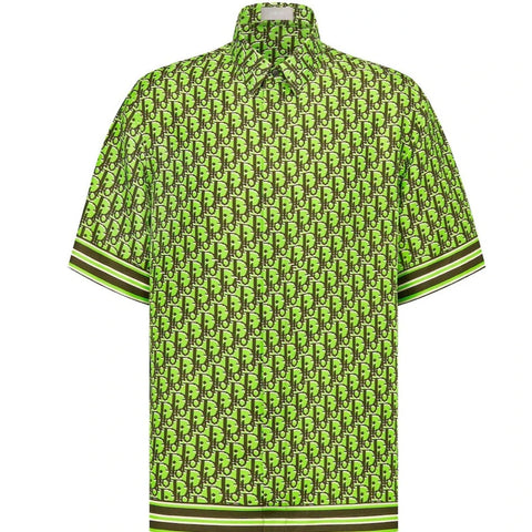 Luxurious Logo  Oblique Short-Sleeved Hawaii Shirt