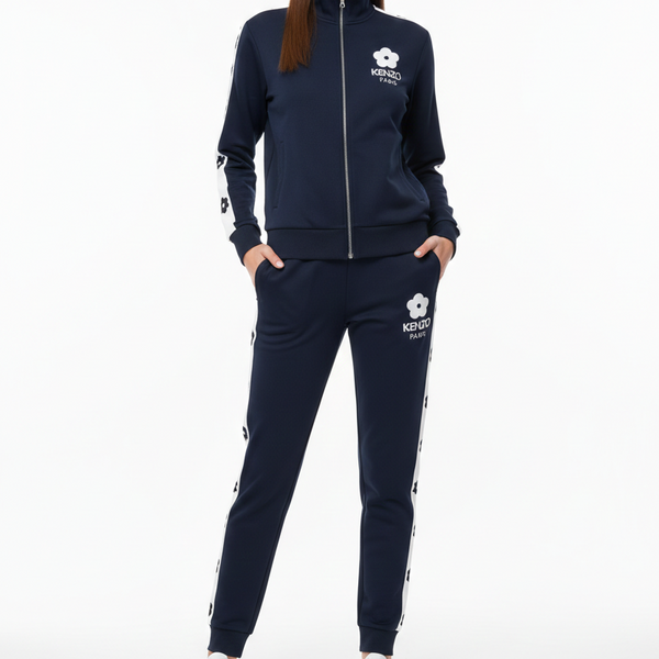 Premium  Floral Trim Track Set Lower and jacket For Women