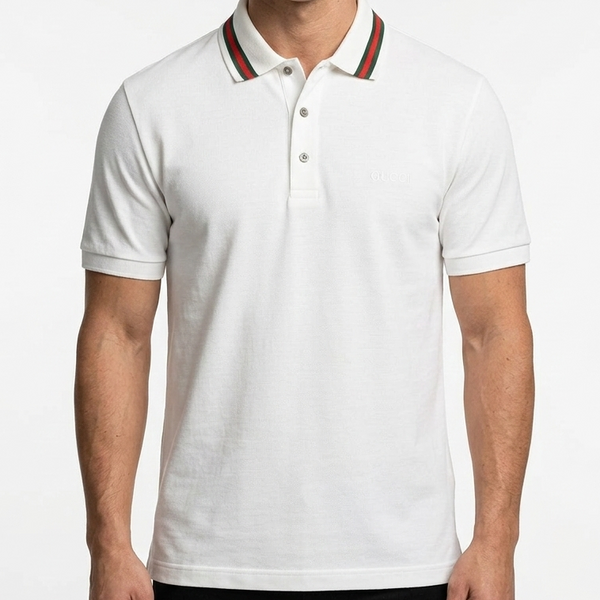 Luxury White Polo  Classic Style & Premium Comfort