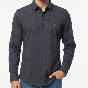 Luxury Dark Navy Formal Shirt  Premium Designer Collection