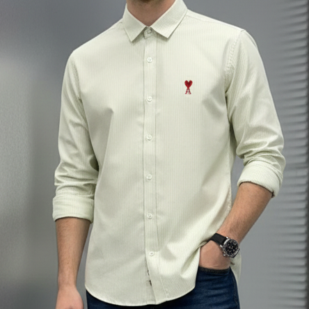 Brand  Signature Striped Shirt Premium Casual Elegance