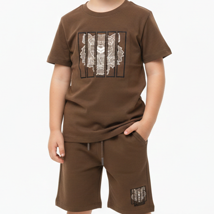 Premium Tiger printed CO-Ordinater  Set For Kids