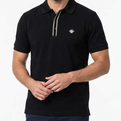 Premium Black Polo T-Shirt for Men Elegant Casual  Fit