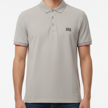 Classic White Polo T-Shirt with Logo Detail  Elegant Everyday Wear