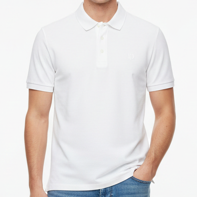 Men’s White Classic Polo T-Shirt  Premium Smart Casual Wear