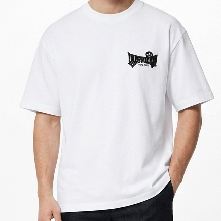 Premium White Oversized Round Neck  T-Shirt for Men
