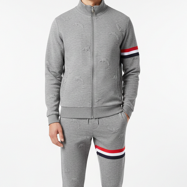 Men Branded Track-Set With Designer Embroidery