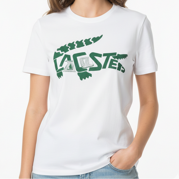 Women’s Crocodile Logo T-Shirt – Clean, Sporty Everyday Style