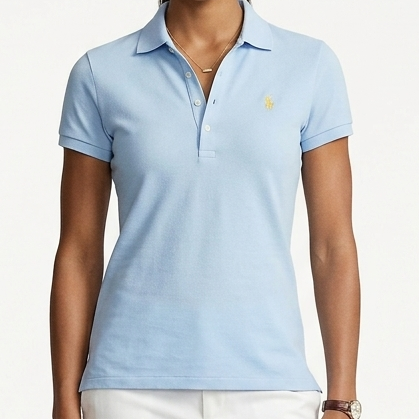 Classic Light Blue Polo T-Shirt Elegant & Everyday Style