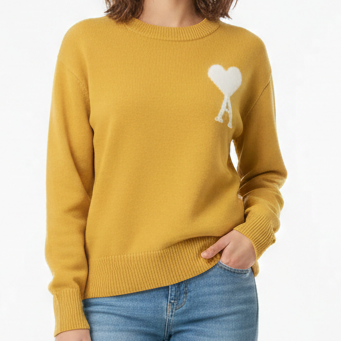 Imported Crewneck Cozy Knit Pullover