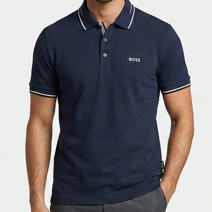 Premium Branded Men Polo T-Shirt With Contrast Tipping