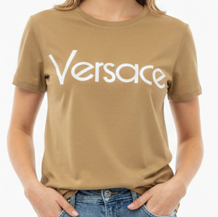 Women’s Stylish Logo Print T-Shirt –Casual Comfort Fit Round Neck Tee