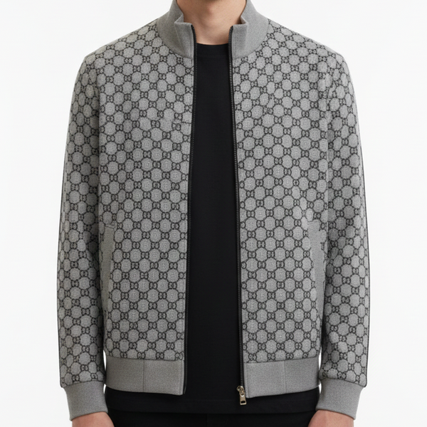 GG Monogram Bomber Jacket  Timeless Elegance Meets Modern Edge