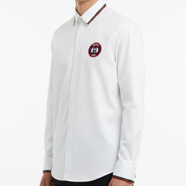 Men’s Premium Logo Shirt  Classic Fit with Signature Patch