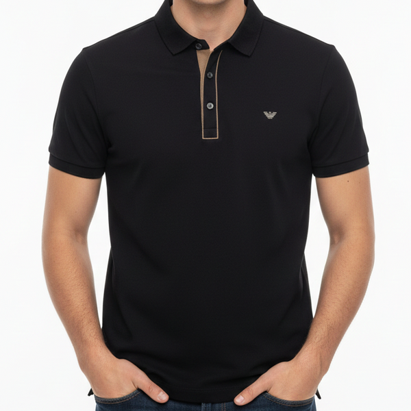 Men’s Premium Black Polo T-Shirt Classic Fit & Elegant Style