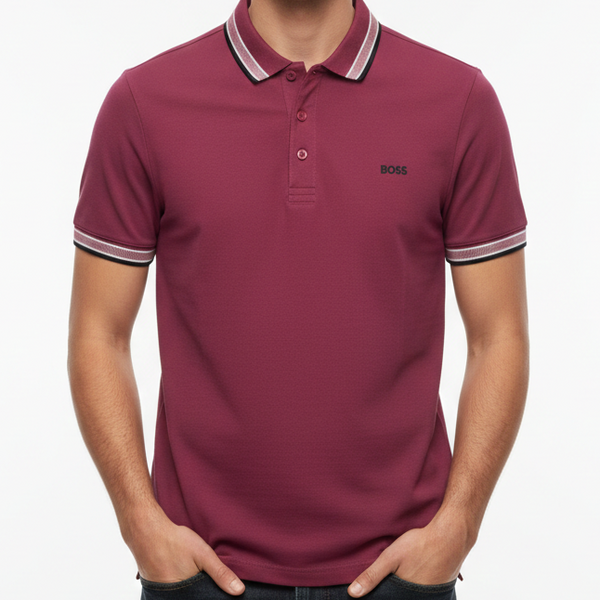 Premium Polo T-Shirt with Contrast Collar Smart Casual Style