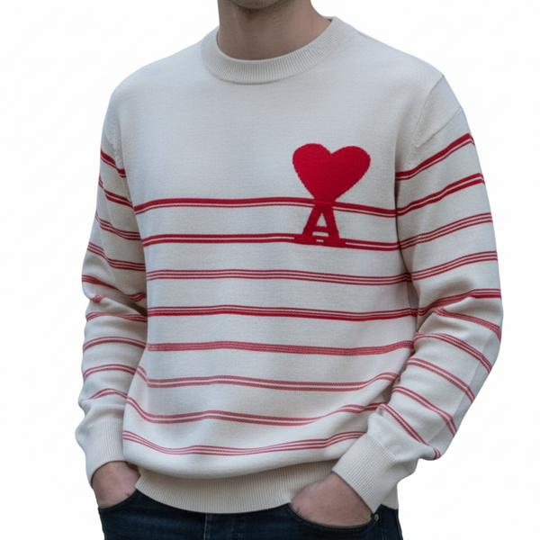 Stylish Stripe Design Sweater