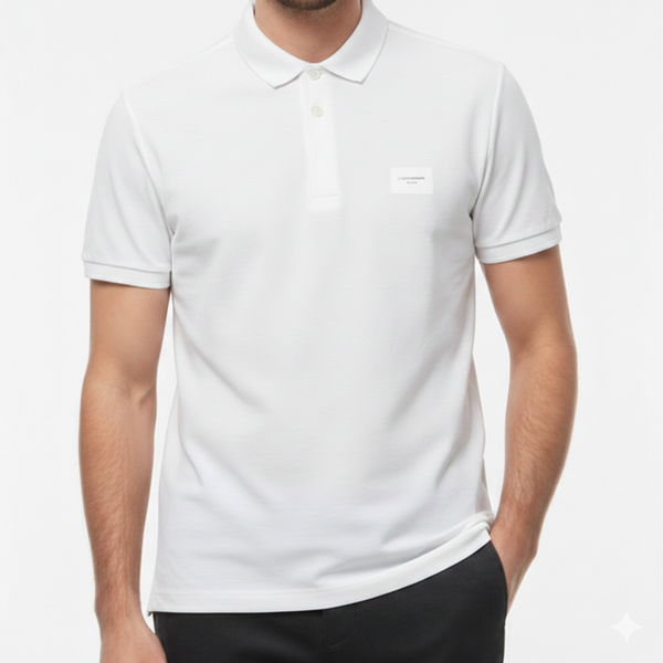 Men’s Premium White Polo T-Shirt Smart, Clean & Elegant