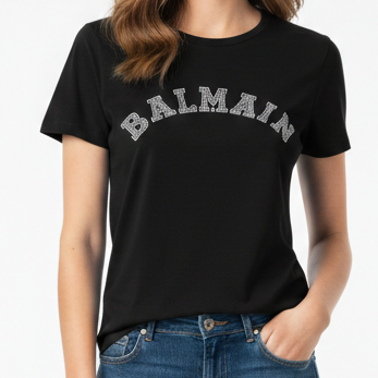 Women’s Premium  Embellished Black T-Shirt