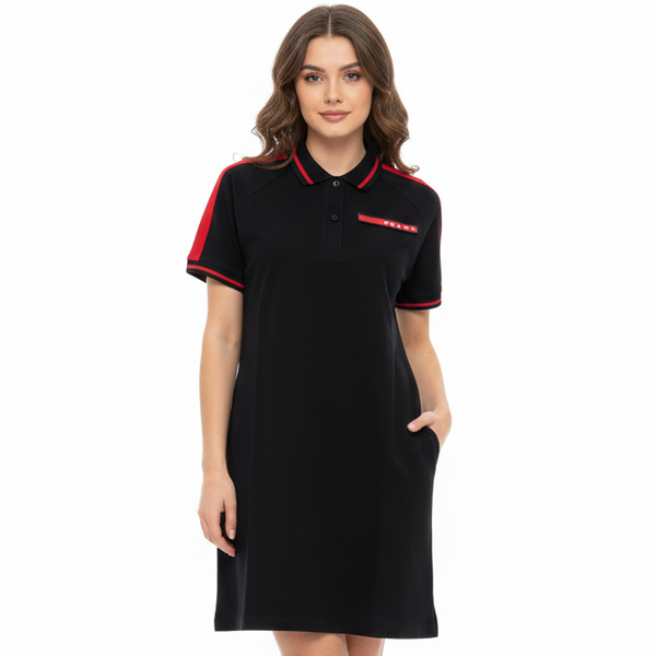 Women’s Imported Polo T-Shirt White Dress Sporty Chic Style