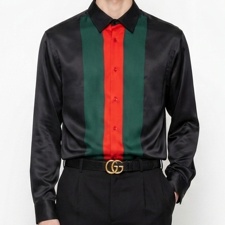 Luxury Stripe Designer Shirt  Premium Regular Fit