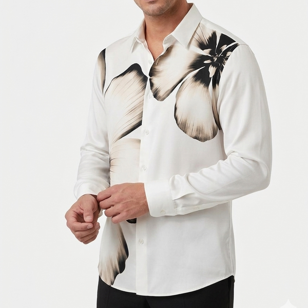 Elegant Floral Designer Shirt For men