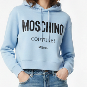 Women Latest Logo-Printed Cotton Hoodie
