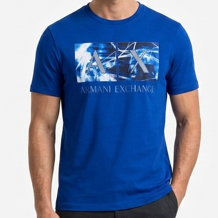 Men’s Premium Blue Branded  Graphic T-shirt