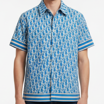 Luxury Brand  Monogram Designer Shirt