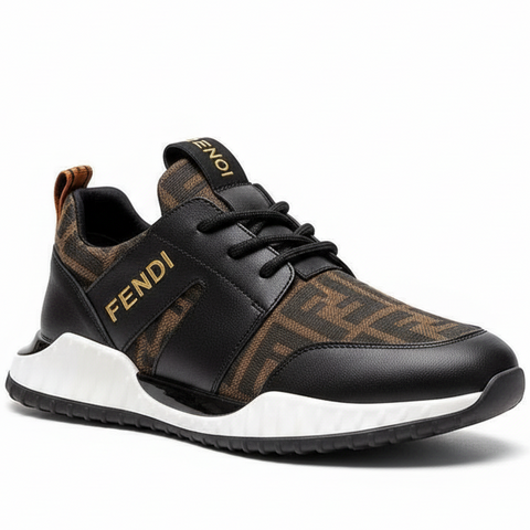 Premium Leather Running Sneakers